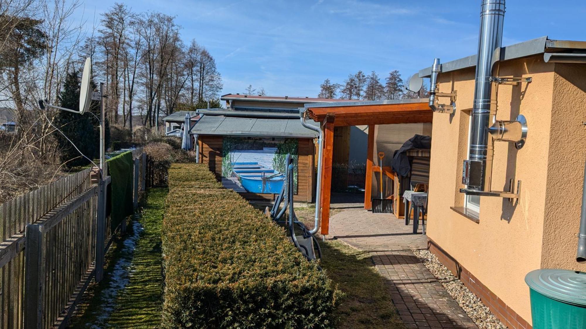 Spreewaldhaeuser Golinski Mit Kamin Am Neuendorfer See Alt Schadow Eksteriør billede