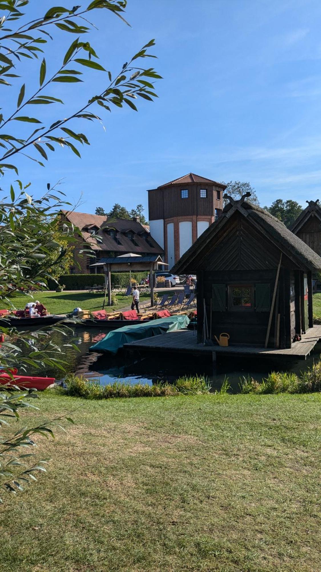 Spreewaldhaeuser Golinski Mit Kamin Am Neuendorfer See Alt Schadow Eksteriør billede