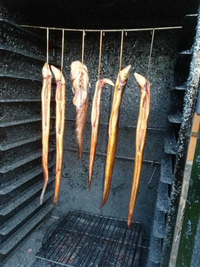Spreewaldhaeuser Golinski Mit Kamin Am Neuendorfer See Alt Schadow Eksteriør billede